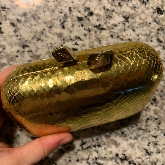 Kotur “Margot” Miniature Clutch in Gold Snakeskin NWT - MSRP: $350 - Picture 6 of 13